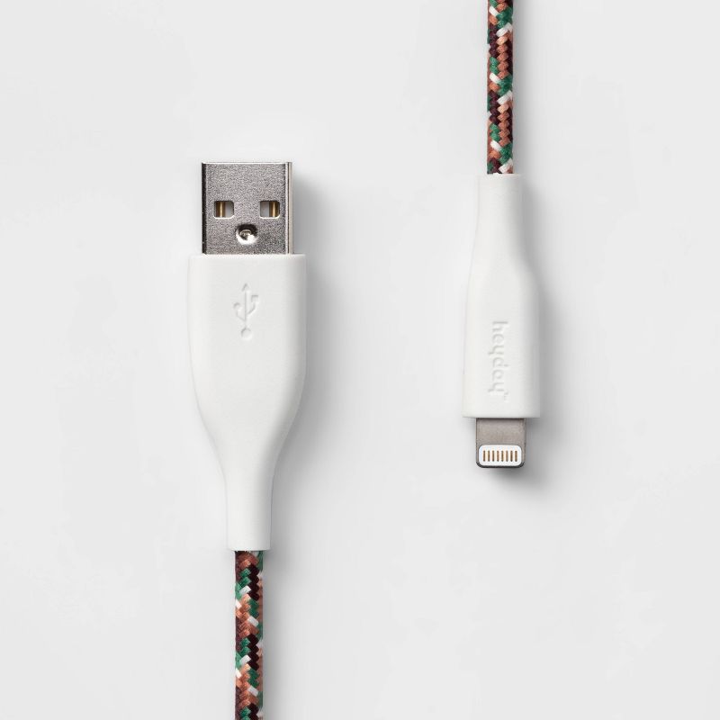 heyday™ 4' Lightning to USB-A Braided Cable - Green