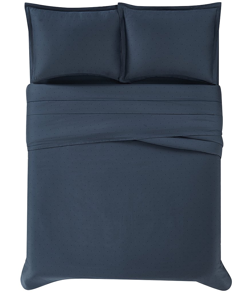 Charisma 310 Thread Count Cotton Classic Dot Duvet Cover Mini Set