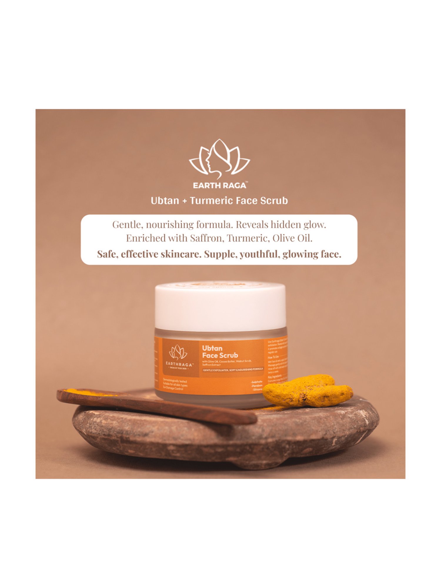 Earthraga Ubtan Face Scrub - 100 ml