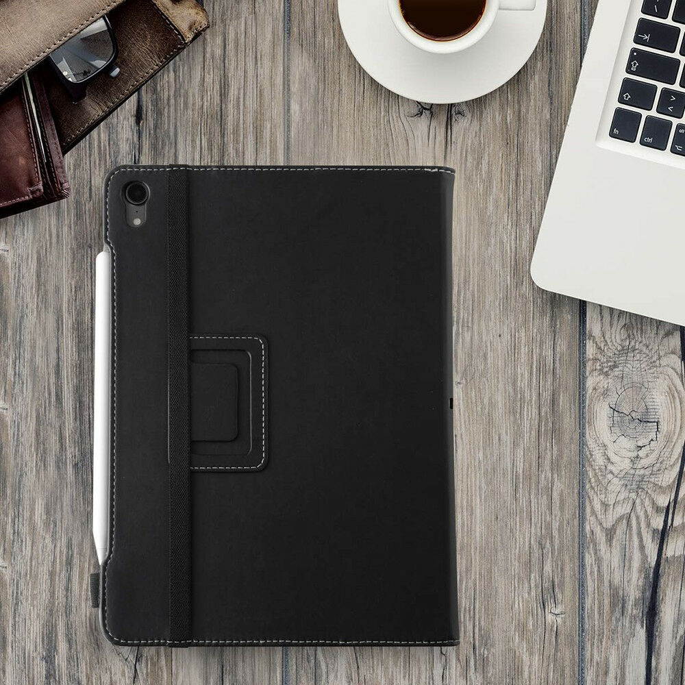 For iPad Pro 11 Inch 2018 Poetic SlimFolio "Slimfit" PU Leather Case Cover Black