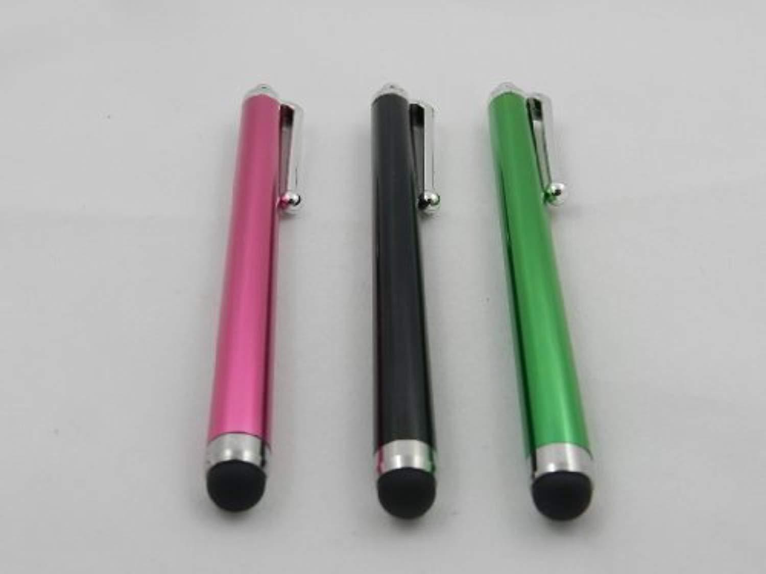 bastexwireless tm brand: pack of 3 pcs pink green black universal stylus touch screen pen for ipad 2 3 ipod iphone 4,4s, kindle