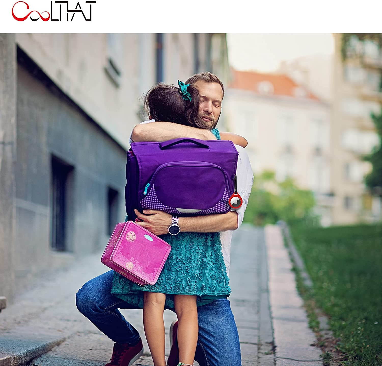 COOLTHAT Set of 12 AirTags Case (2021), Soft Silicone Protective Case for AirTags with Keychain, Anti-dust, Moisture-Proof, Anti-Scratch, Anti-Fall, and Anti-Lost (Raindrop)