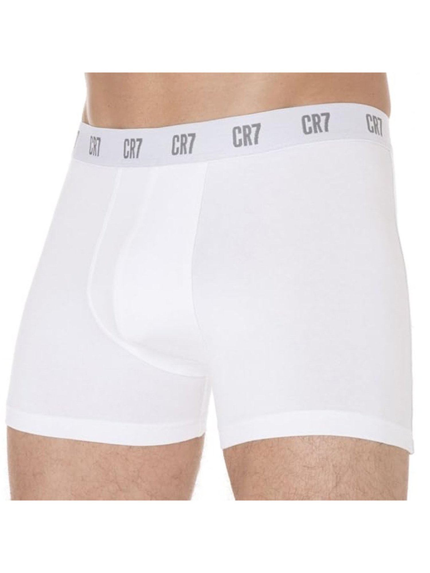 CR7 White Comfort Fit Basic Trunks - Pack of 3
