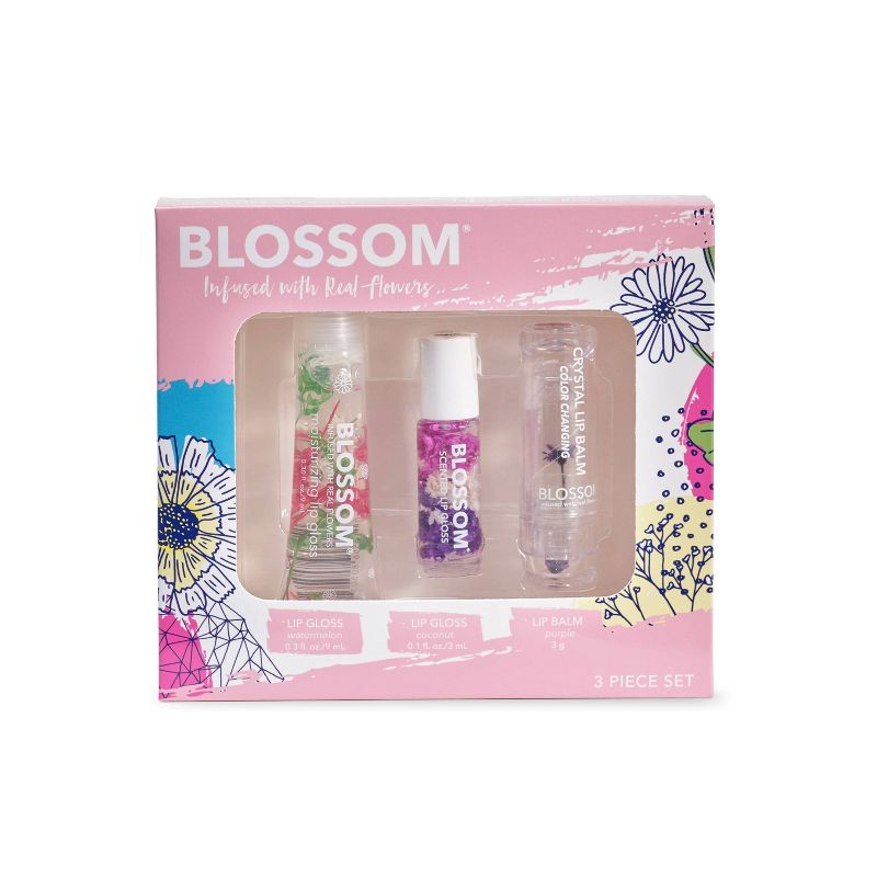 Blossom Lip Makeup Variety Pack - 3ct