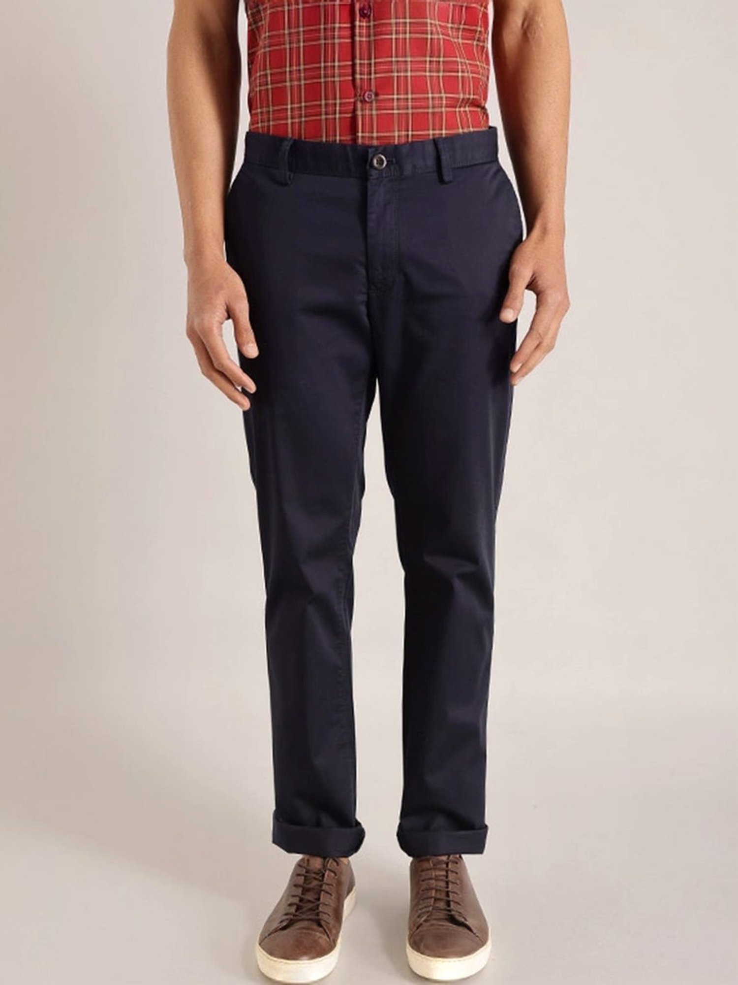 Indian Terrain Navy Regular Fit Chinos