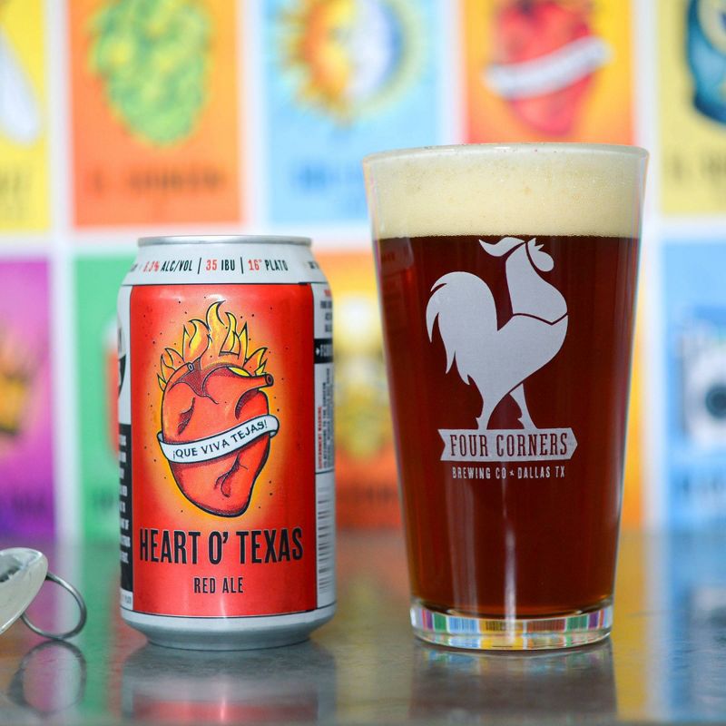Four Corners Heart O' Texas Red Ale Beer - 6pk/12 fl oz Cans