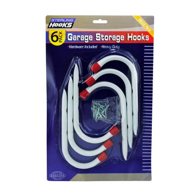 Garage Storage Hooks - Pack of 4