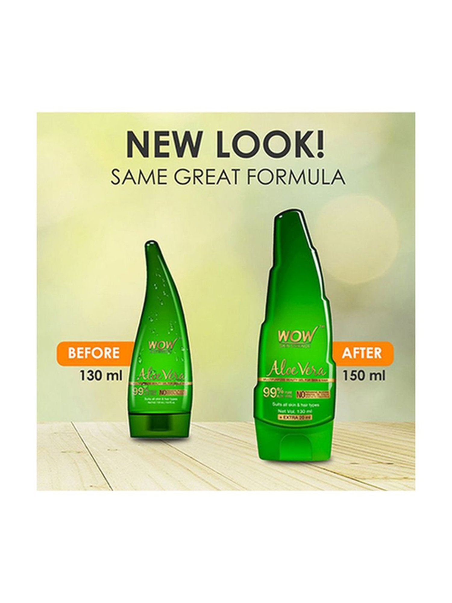 Wow Skin Science Aloe Vera Gel - 130 ml