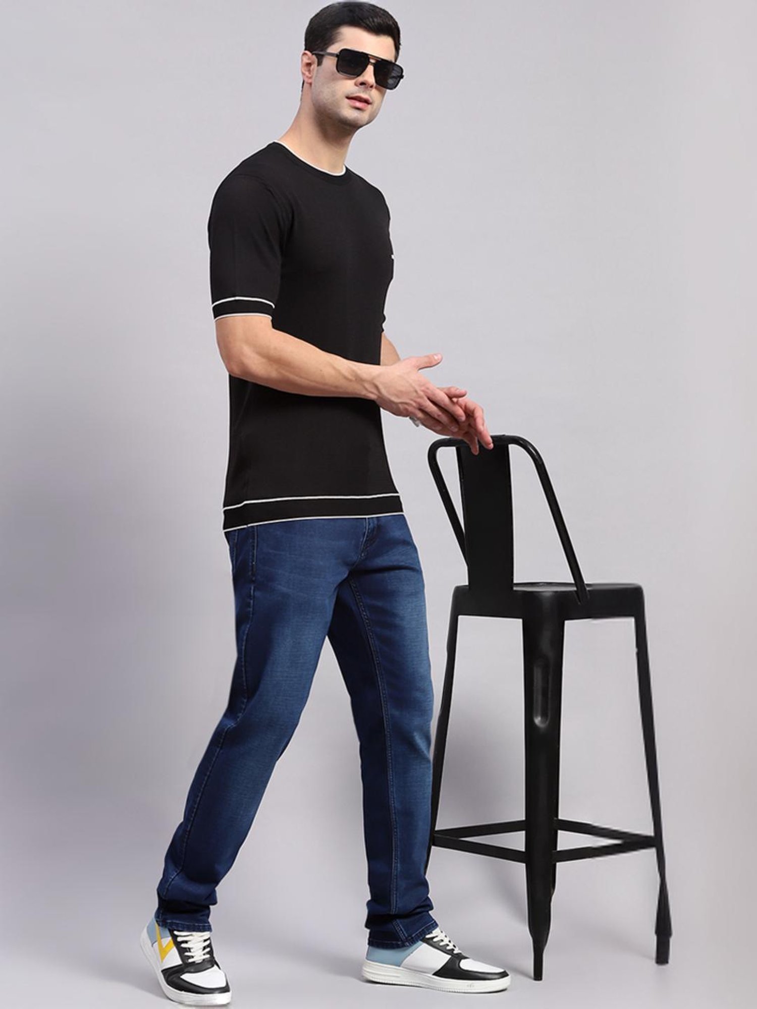 Monte Carlo Black Regular Fit T-Shirt