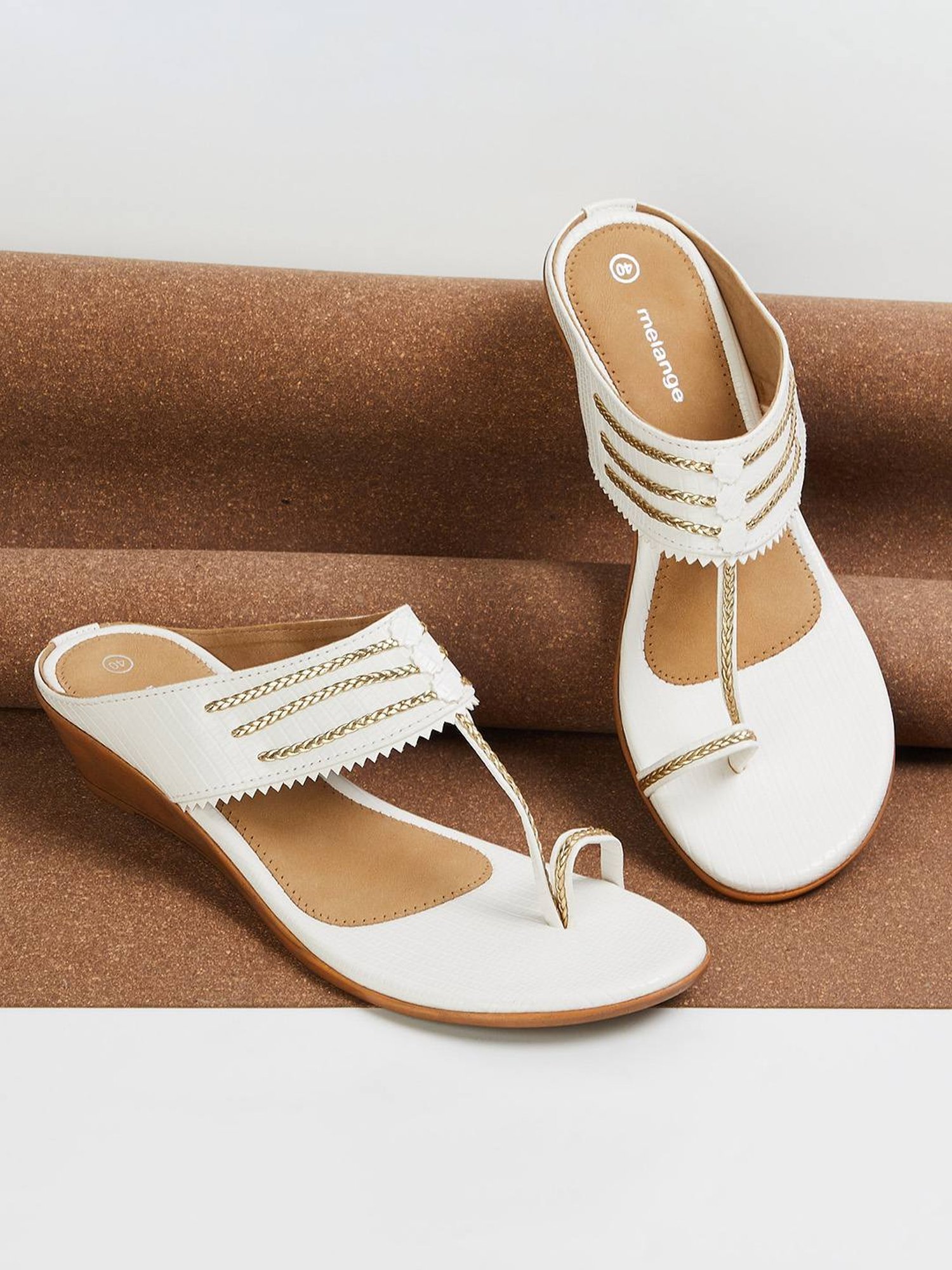 Truffle Collection Women's Golden Flat Ballets