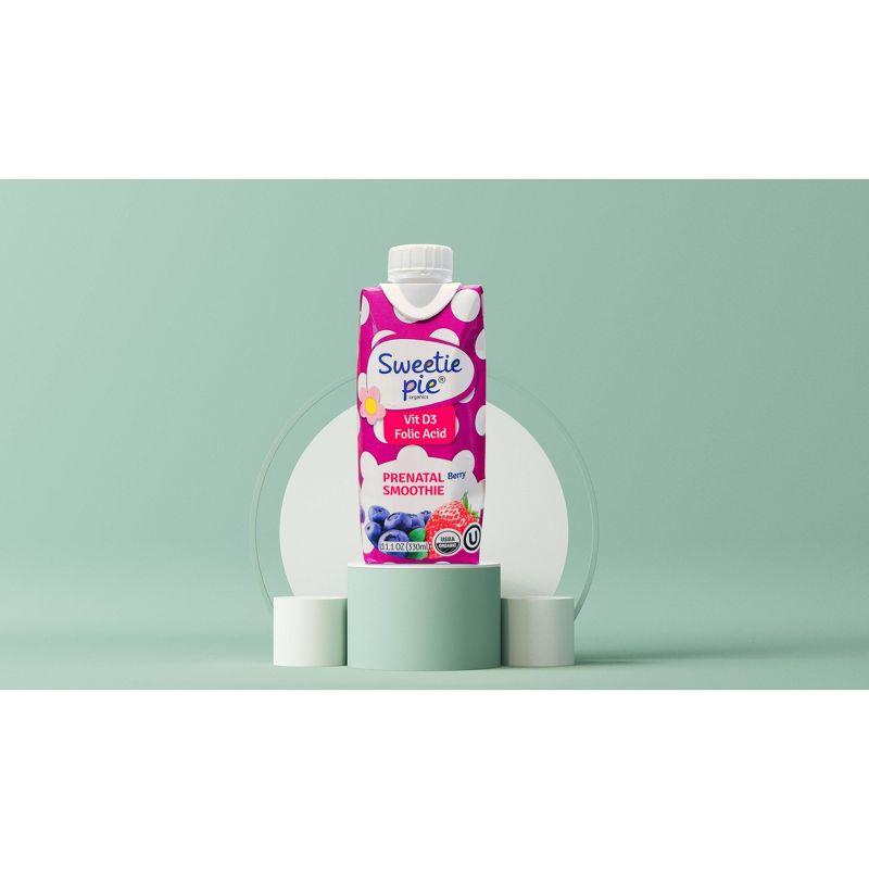 Sweetie Pie Organics Postpartum Smoothie Berry Flavor - 11.1oz/4ct