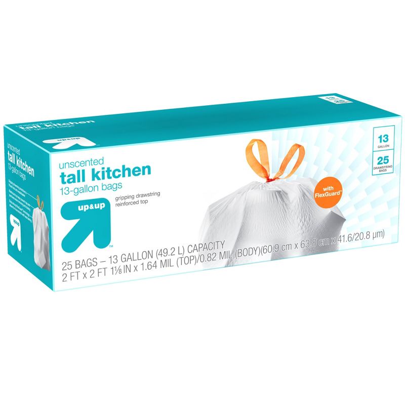 GreenPolly Drawstring Recycling Trash Bags - 13 Gallon - 20ct