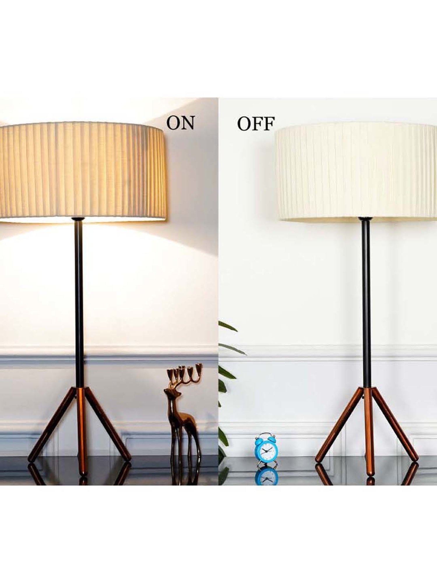 Kapoor E Illuminations Green Study Table Lamp - Set of 1