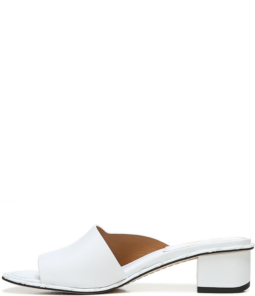Sarto by Franco Sarto Alden Leather Block Heel Slides