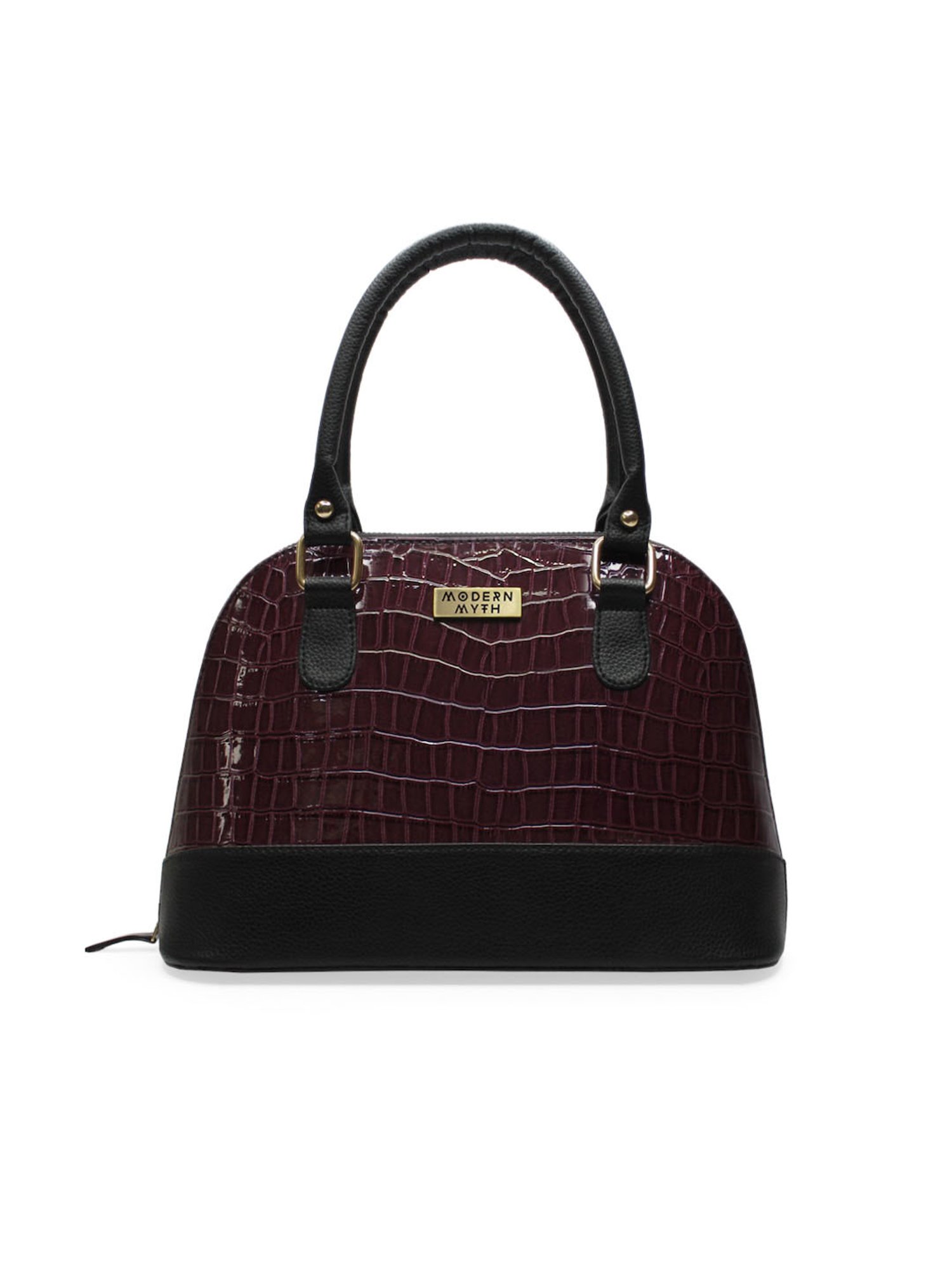 Modern Myth Purple Textured Medium Handbag