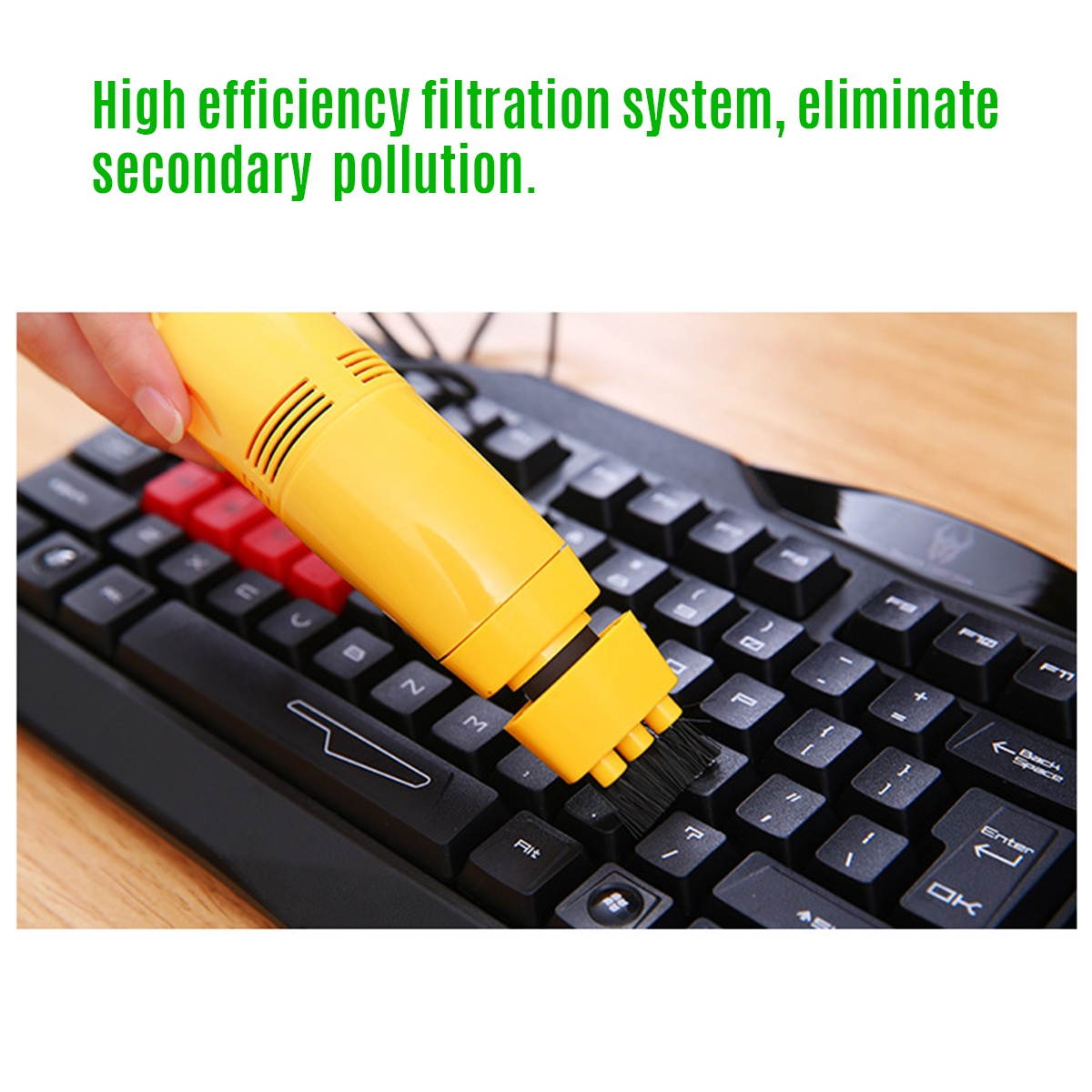 USB Computer keyboard Vacuum Cleaner Mini Desktop Dust Sweeper Collector Handheld Table Cleaning Tool for Office Car Home Pet House