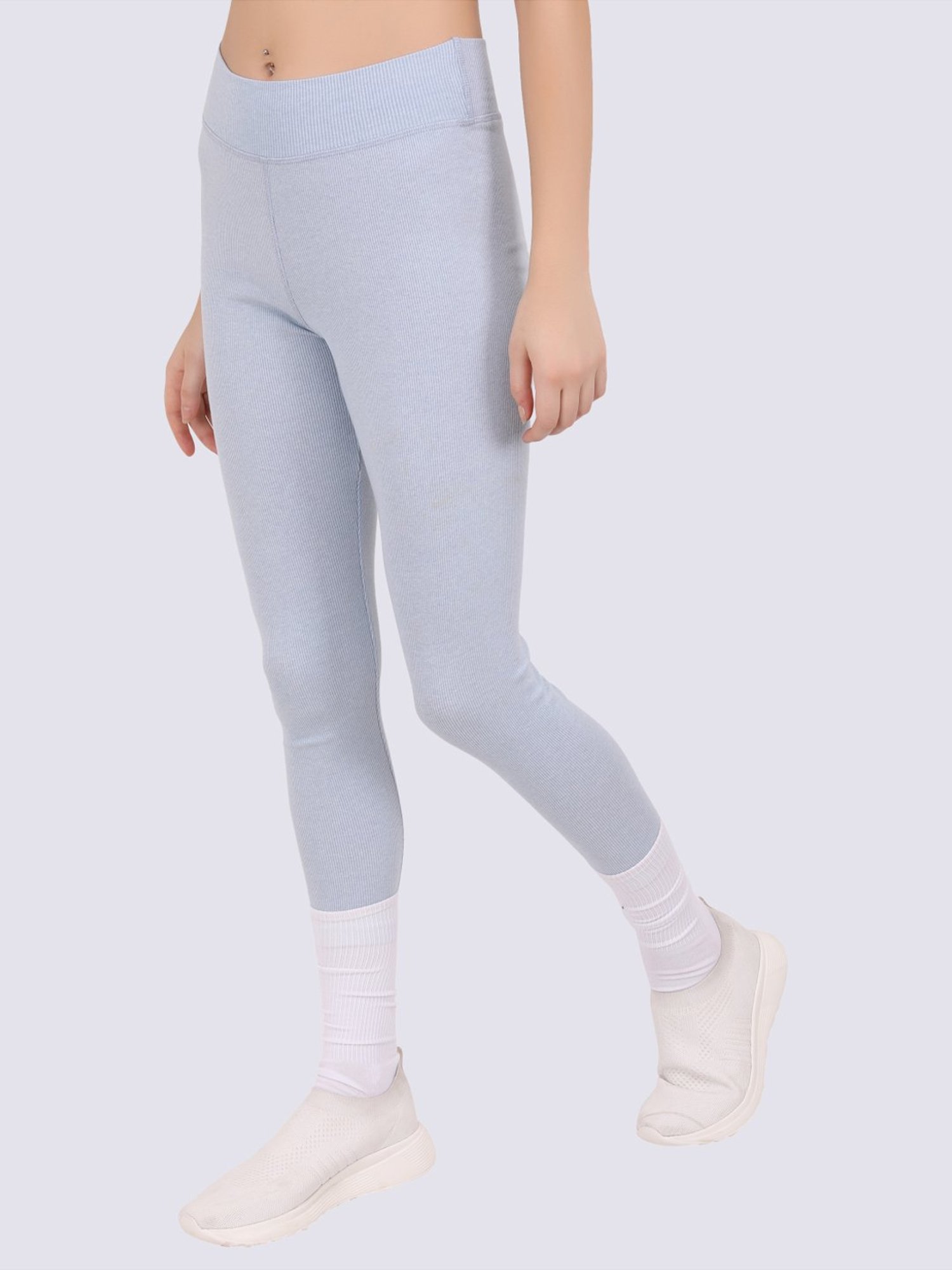 EVERDION Grey Cotton Tights