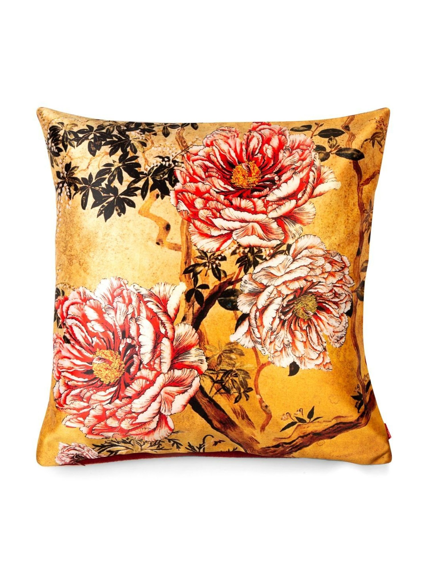 Bianca Beige & Pink Digitally Printed Cushion Cover - Set Of 5