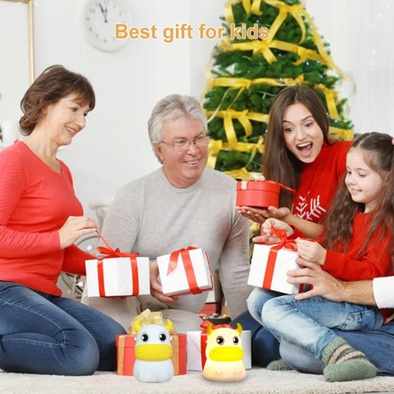 7-Color Touching Control Silicone Baby Nightlight Perfect Gift for Birthday Children&rsquo;s Day