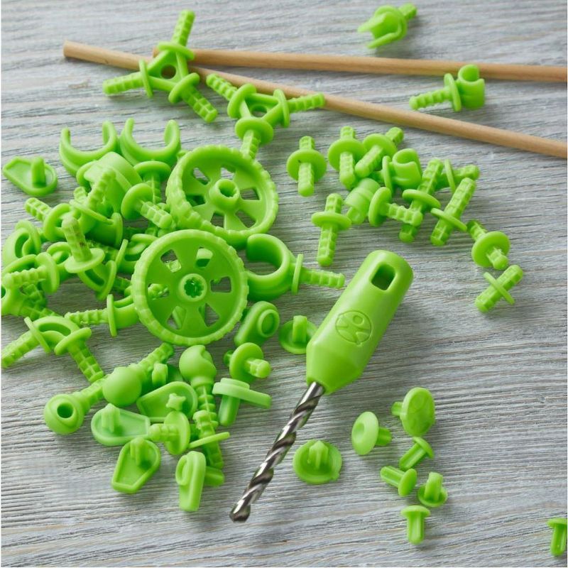 HABA Terra Kids Connectors Backyard Craft Kit Technology - 66 Piece Set