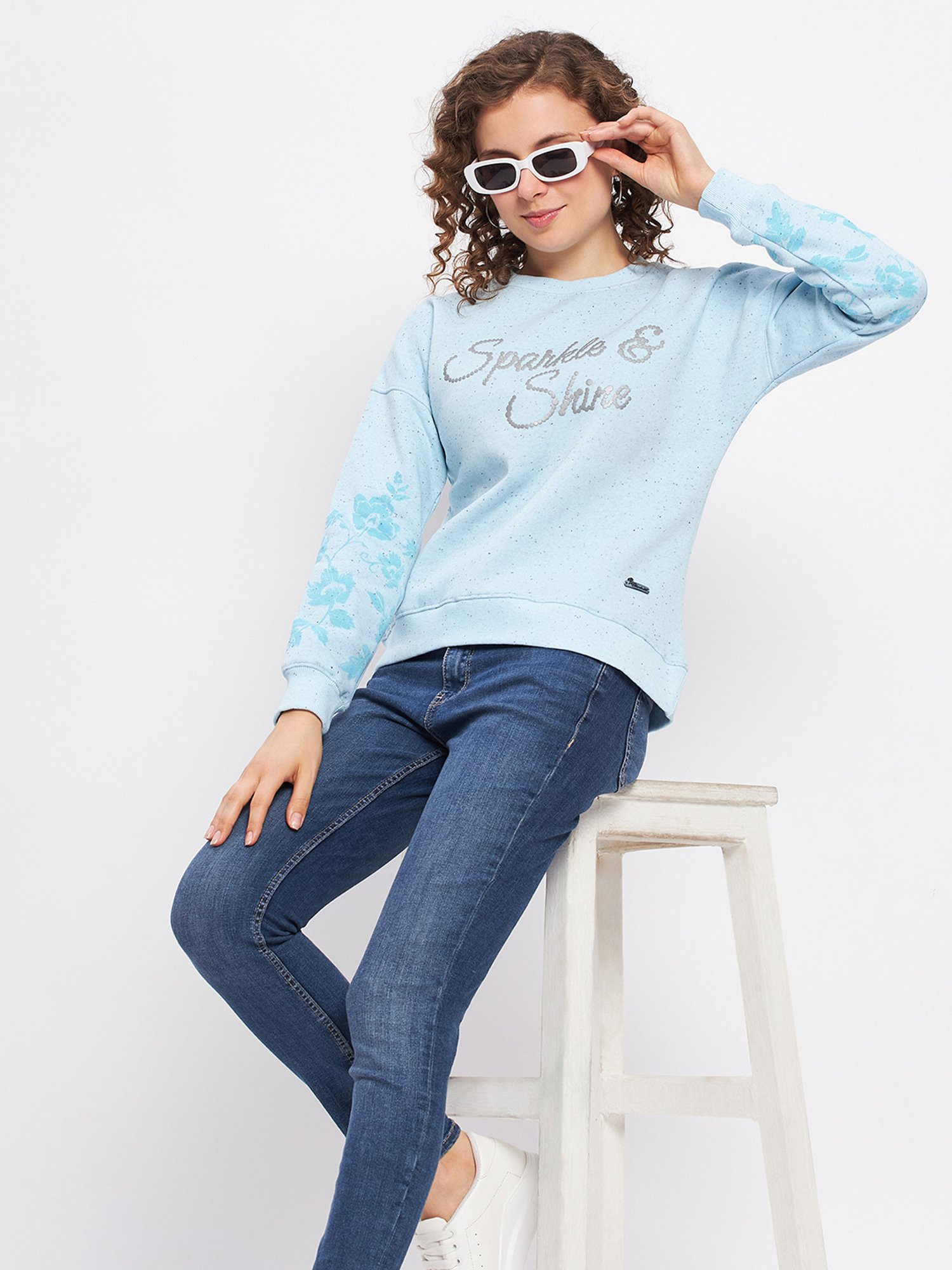 Duke Blue Graphic Print Sweatshirt