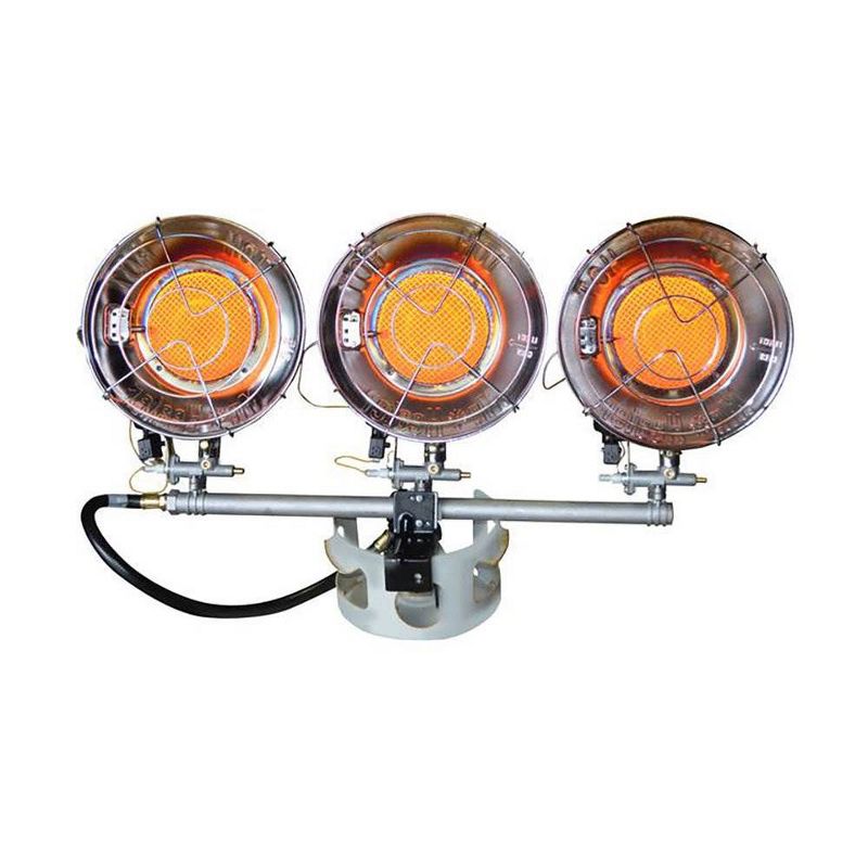 Mr. Heater 45000 BTU 3 Tank Top Burner Spark Ignition Outdoors Propane Heater