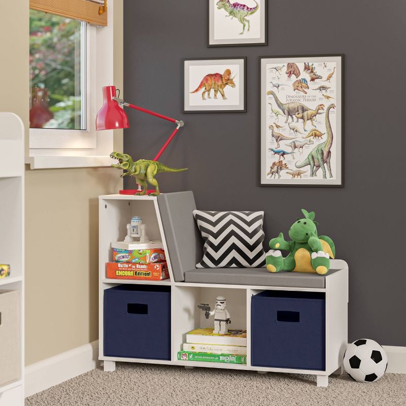 Book Nook Kids' Storage Bench with Cubbies - RiverRidge