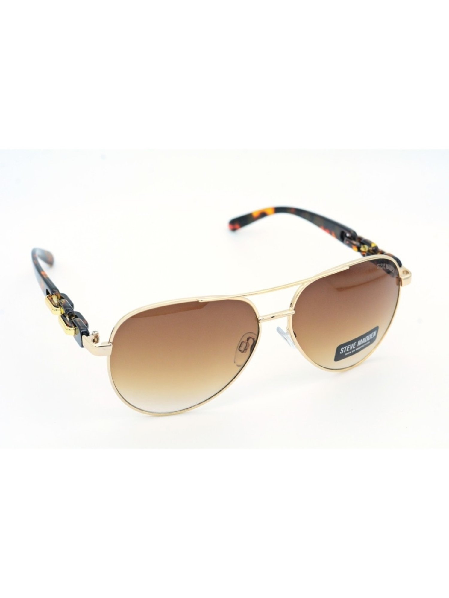 STEVE MADDEN Brown Aviator UV Protection Sunglasses for Women