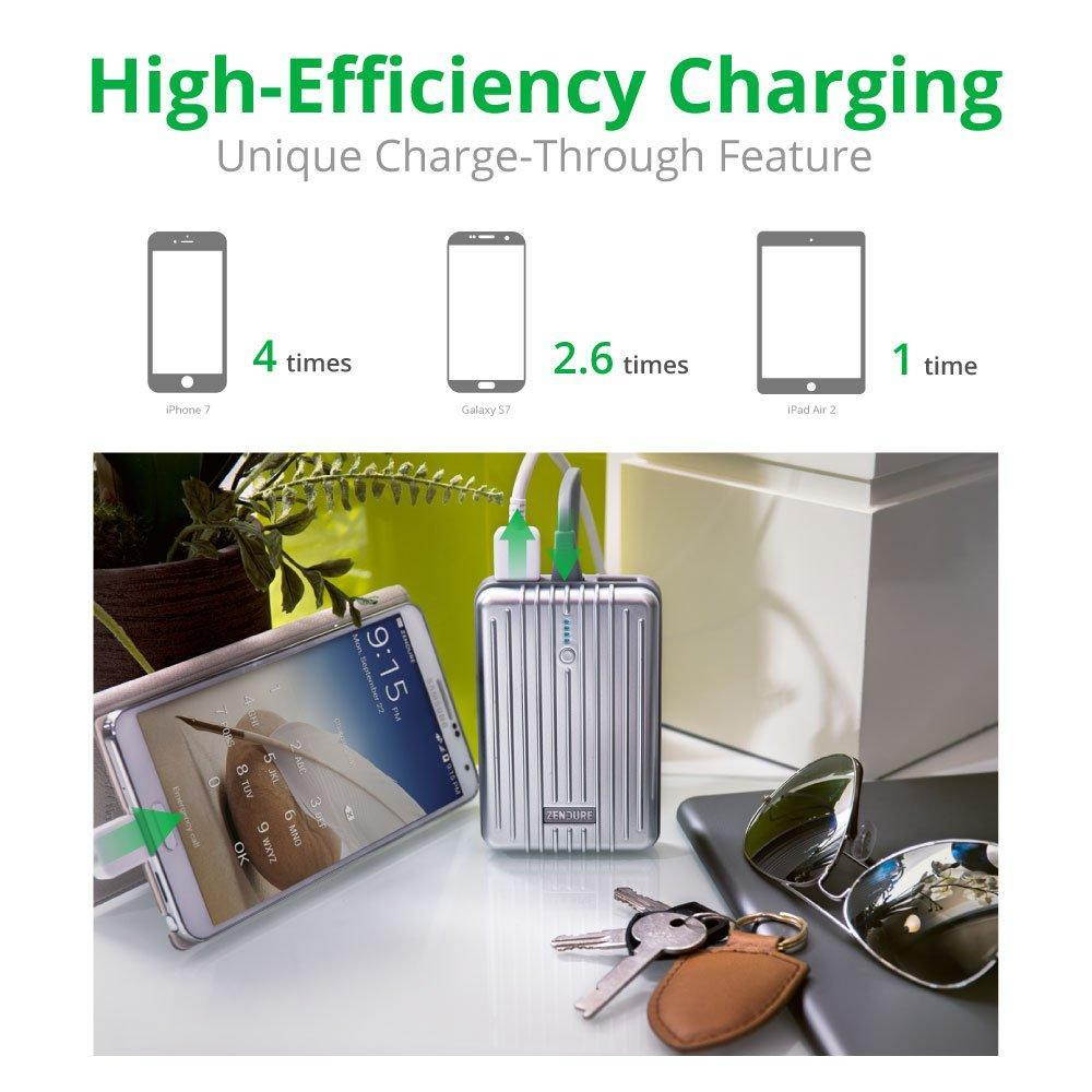 Zendure A3 Portable Charger (10,000 mAh) - Silver