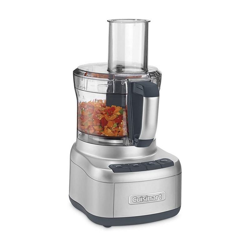 Cuisinart Elemental 8 Cup Kitchen Electric Chopper Food Processor Blender, Silver (Certified Refurbished)