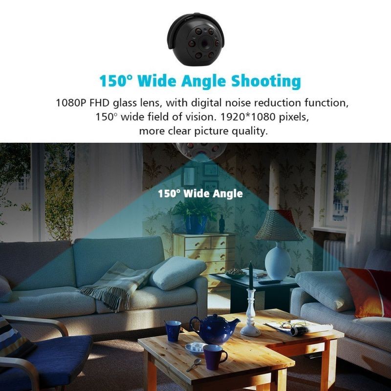 SQ9 1080P Full HD Mini Camera Panoramic 360 Degree Night Vision Small DVR Camcorder Recorder Micro Cam Home