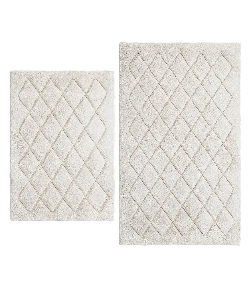 Vera Wang Marquis Diamond Bath Rug 2-Piece Set