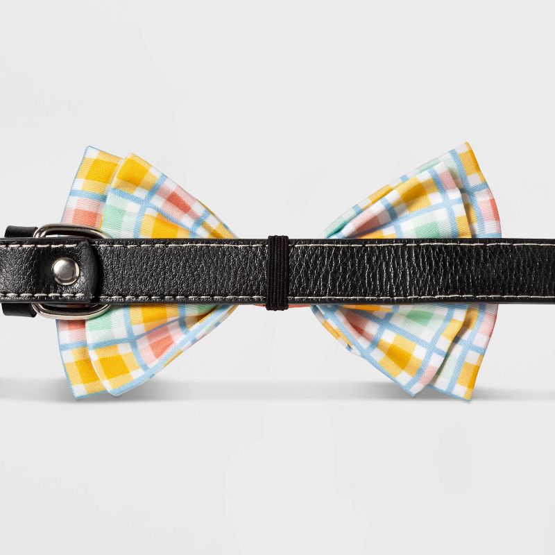 Plaid Collar Slide Dog Bowtie - Boots & Barkley™