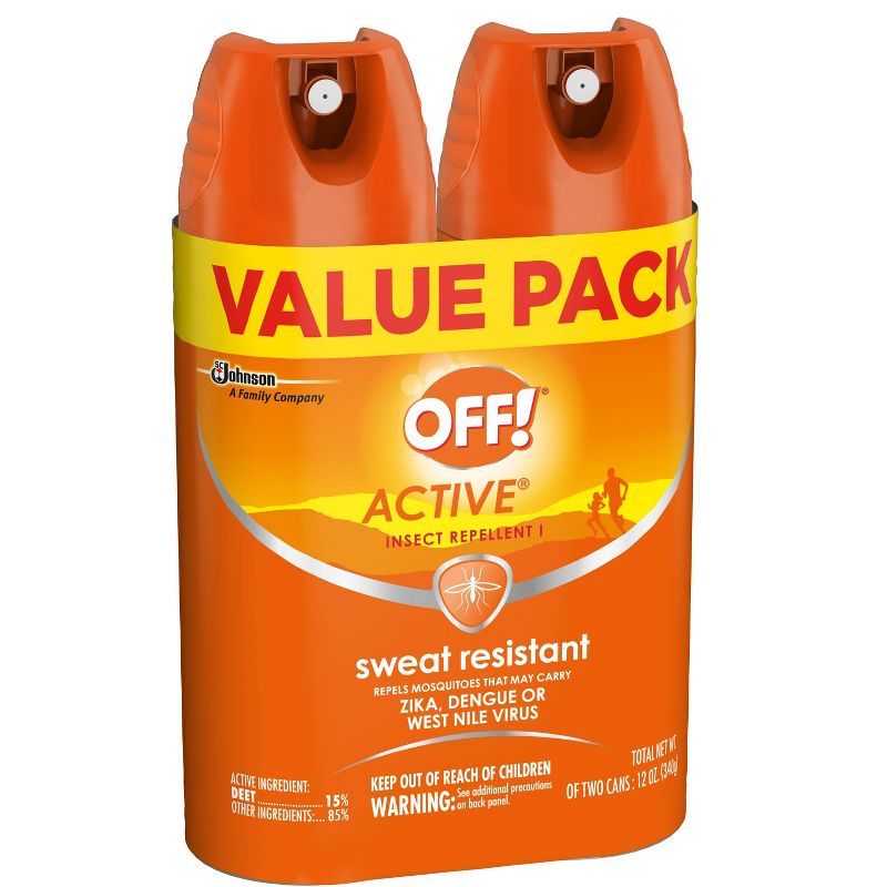 OFF! 2pk Active Insect Repellant Value Pack - 6oz