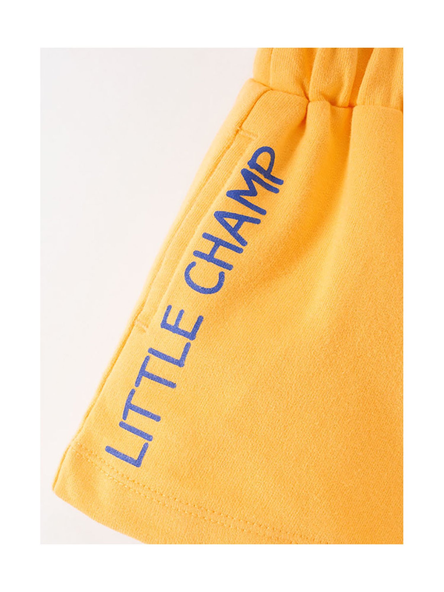 Ed-a-Mamma Baby Yellow Solid Shorts