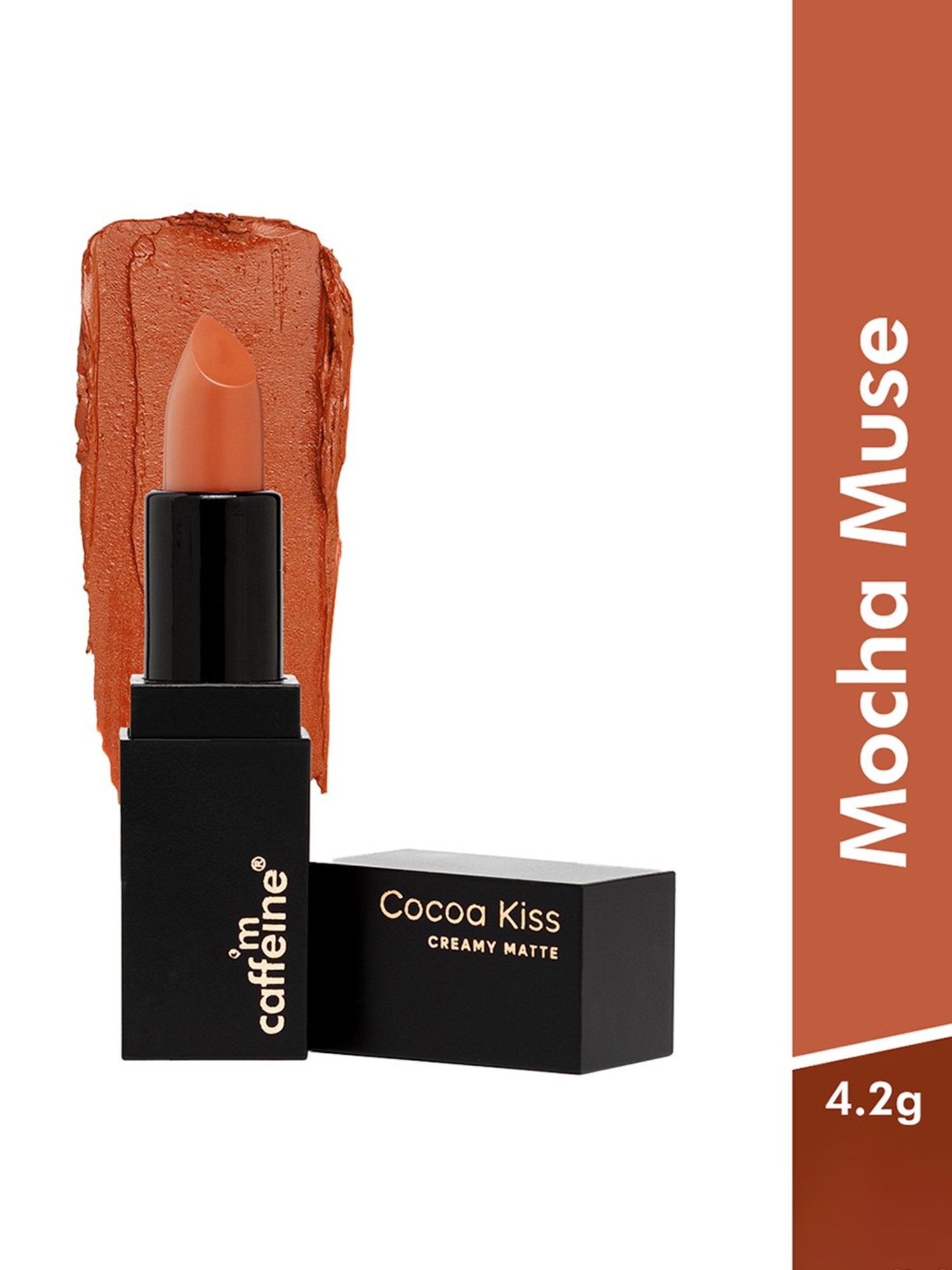 mCaffeine Cocoa Kiss Creamy Matte Lipstick Mocha Muse - 4.2 gm
