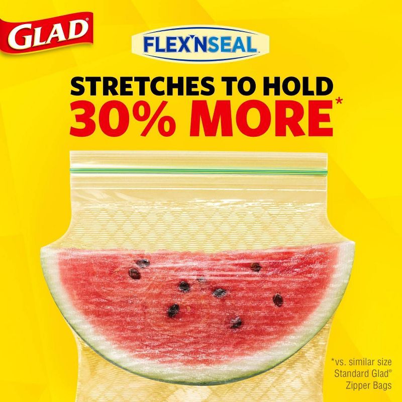 Glad Flex'N Seal Quart Travel Bags - 8ct