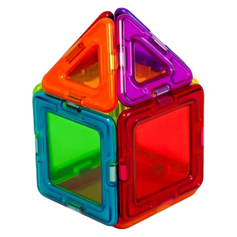 Magformers Solids Clear Rainbow 14 PC Set