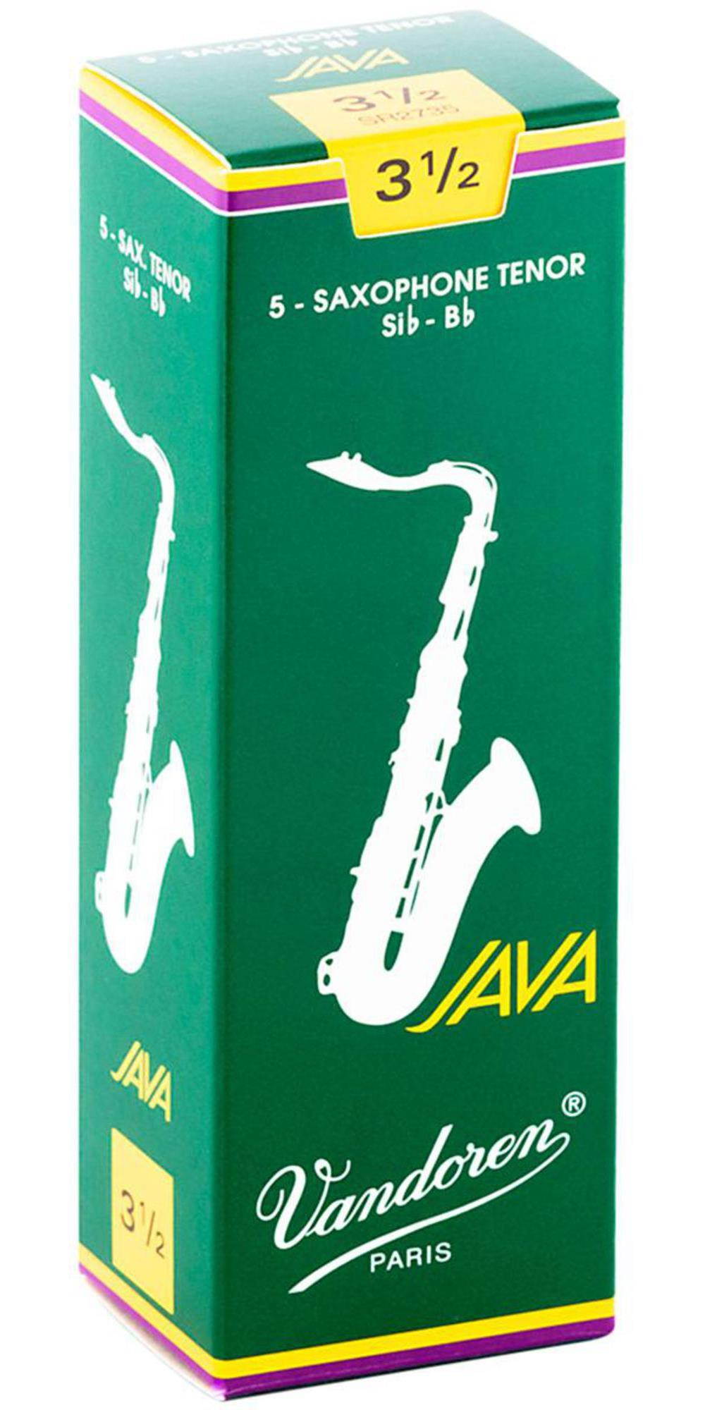 Vandoren Java Tenor Saxophone #3.5 Reeds (5 to a box)