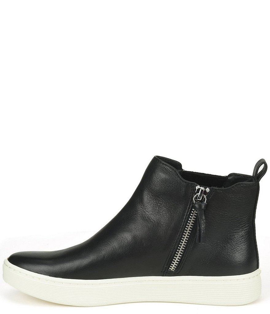 Sofft Britton Zip Waterproof Leather High-Top Sneakers