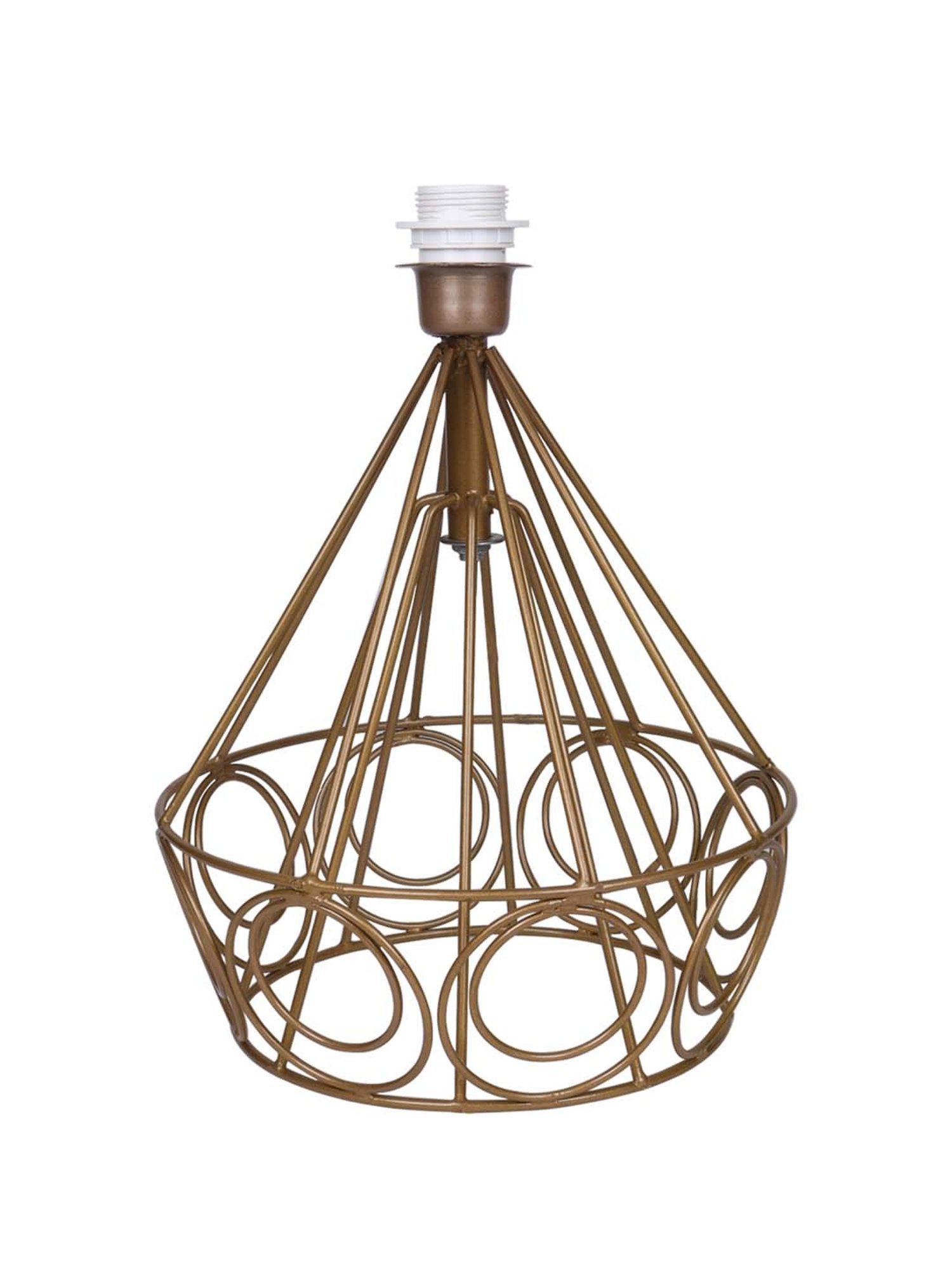 Homesake Modern Farmhouse Blue & Antique Gold Metal Table Lamp with Bulb - Set of 1