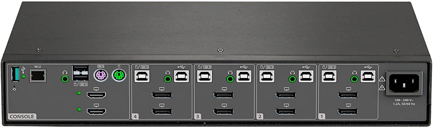 Vertiv Cybex Secure 4K UHD KVM 4-Port DisplayPort DH DPP NIAP EAL4+ TAA (SC945D-001)
