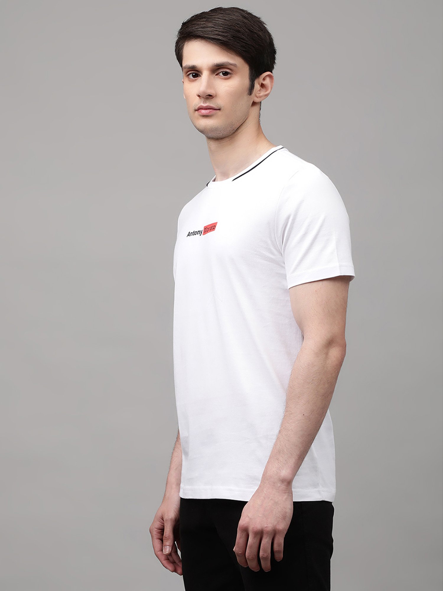 Antony Morato White Printed T-Shirt