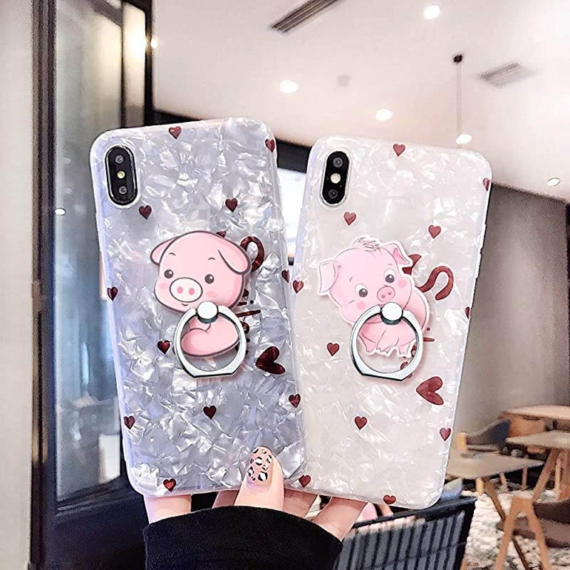 Ring Holder Stand,Pig Ring Stand Holder 360 Rotation Finger Ring Grip Stand for Cellphones,Smartphones and Tablets