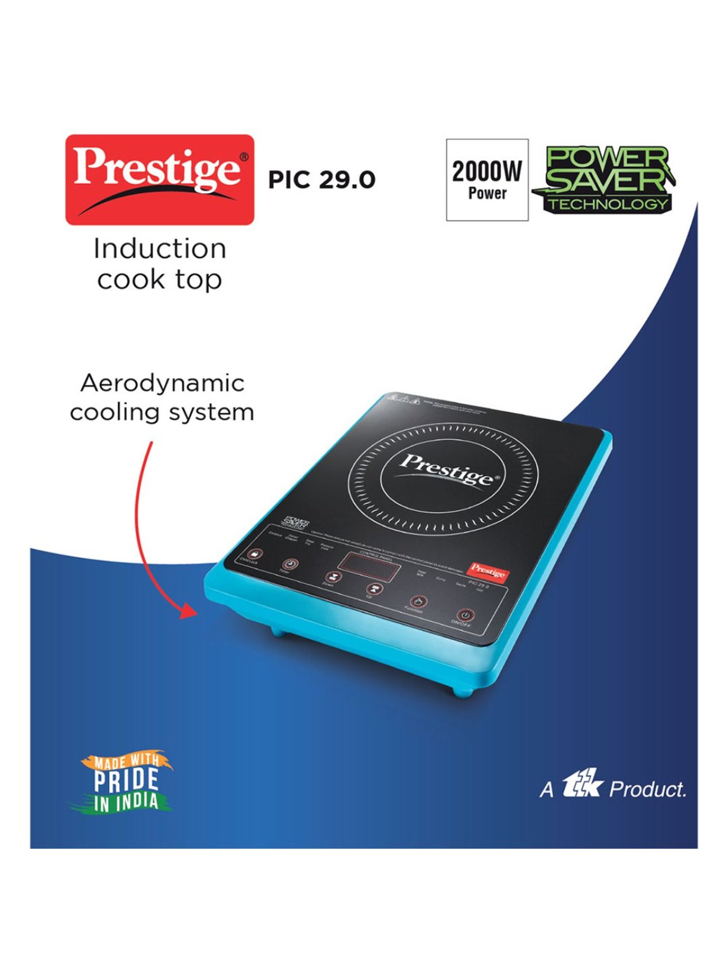 Pigeon Blackline Smart Black Glass Manual Gas Stove (2 Burners)