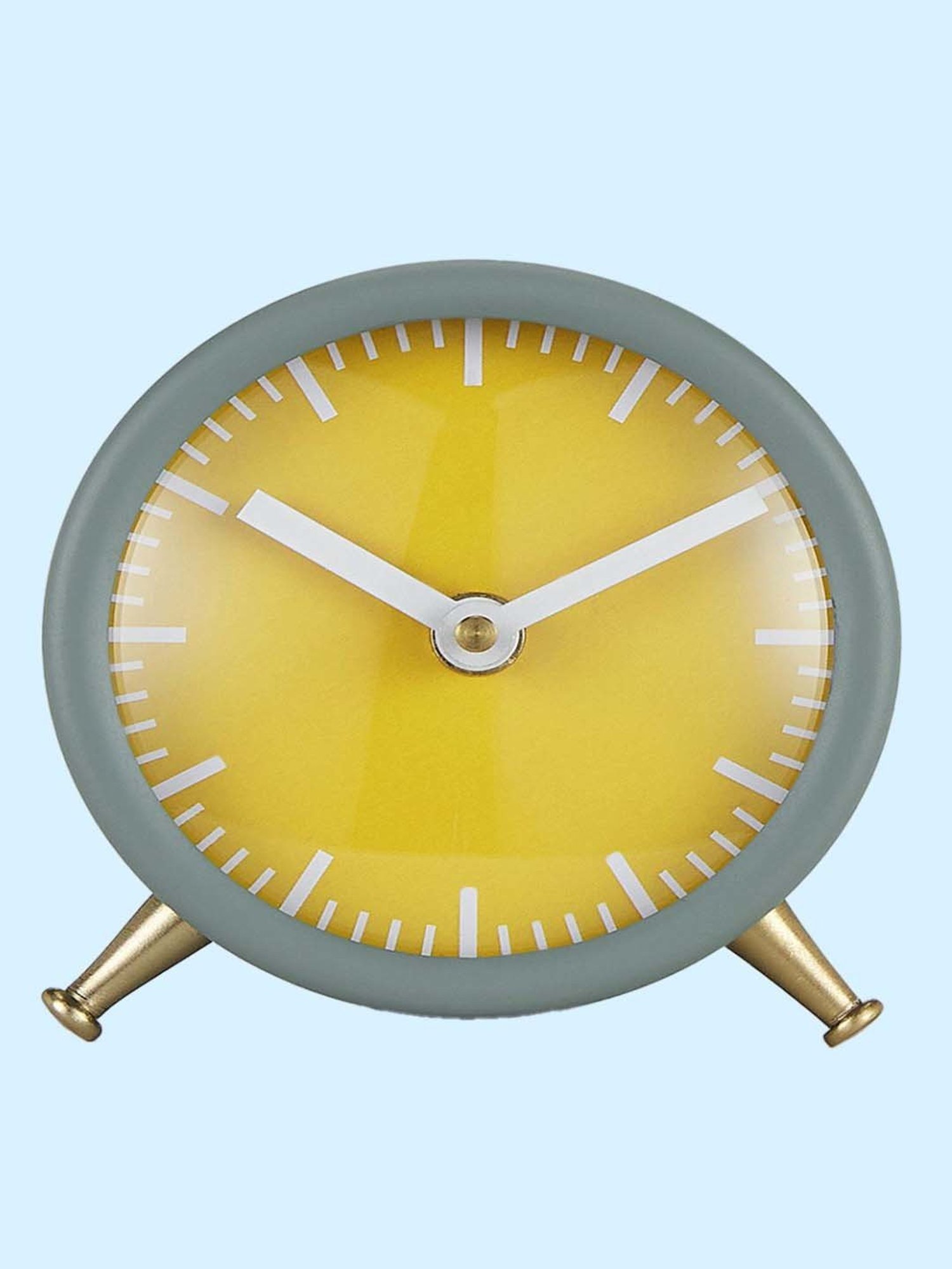 Living Scapes by Pantaloons Yellow Iron Table Clock