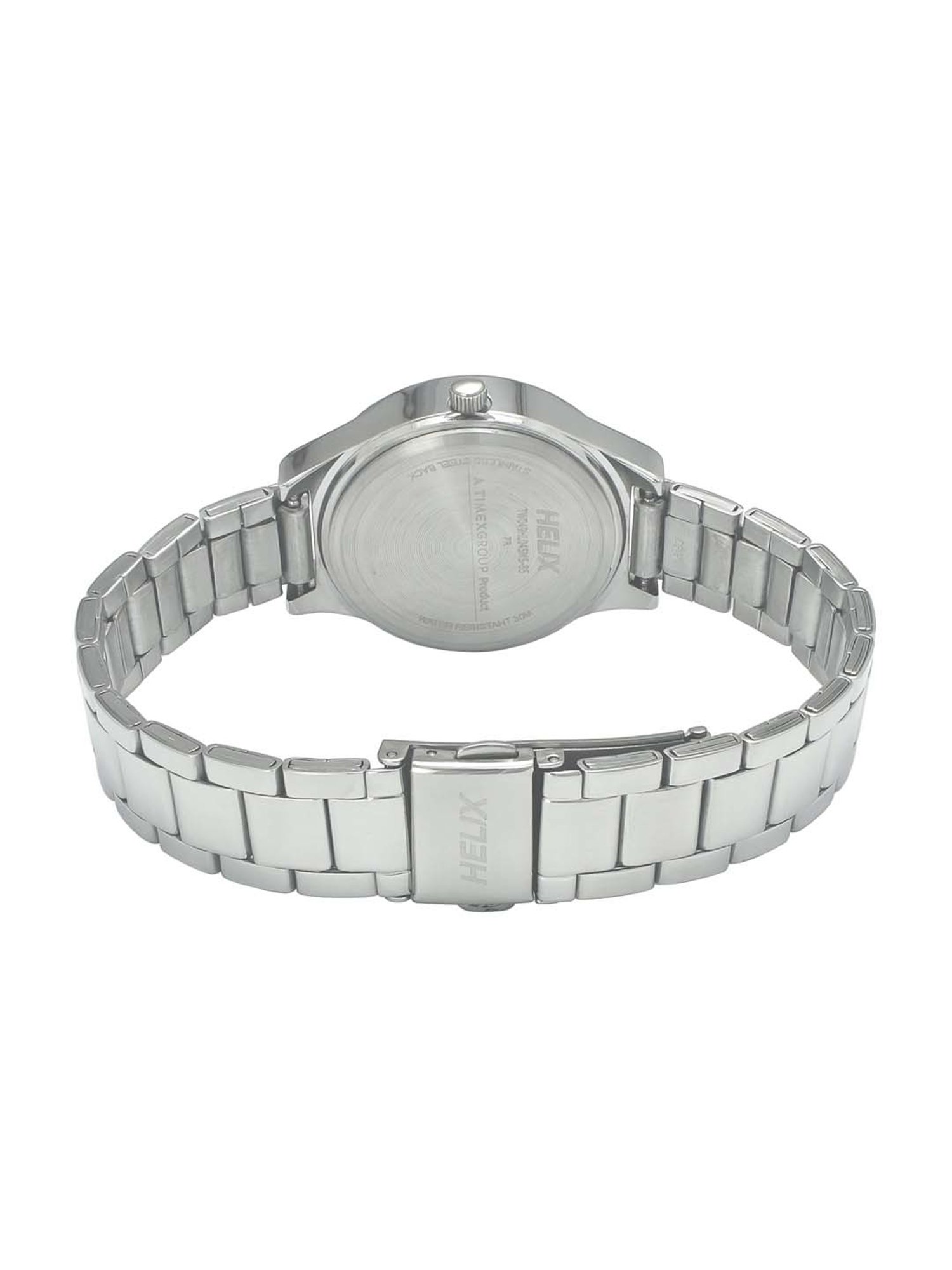 Helix By Timex Silver Round Dial Analog Stainless Steel Women Watch - TW049HL04