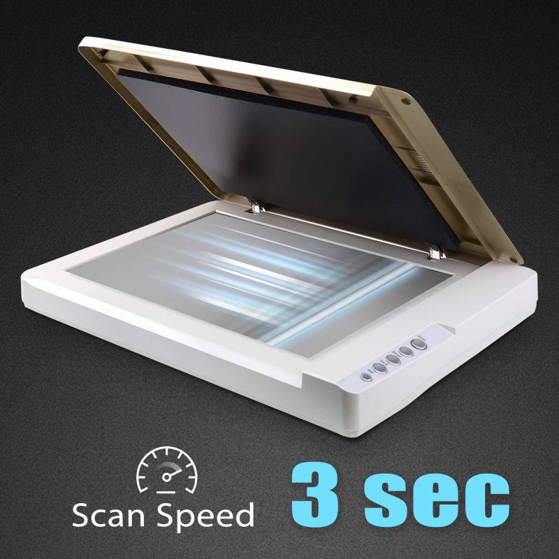 Plustek OpticSlim 1680 - A3 Scanner with CIS Sensor. Super fast with Fine Quality. 3 sec for A3 Scanning @1200 Dpi Res