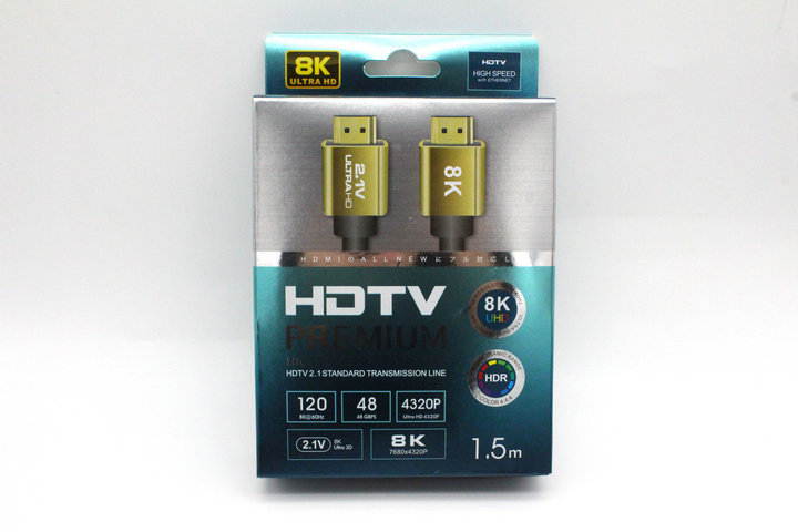 8K HDMI Cable 6.6ft / 2M, HDMI 2.1 Ultra HD 48Gpbs, 8K@120K120 144Hz eARC HDR10 4:4:4 HDCP 2.2 & 2.3 Compatible with Dolby Vision Xbox PS4 PS5 Apple TV 4K Roku Fire TV Switch Vizio Sony LG S