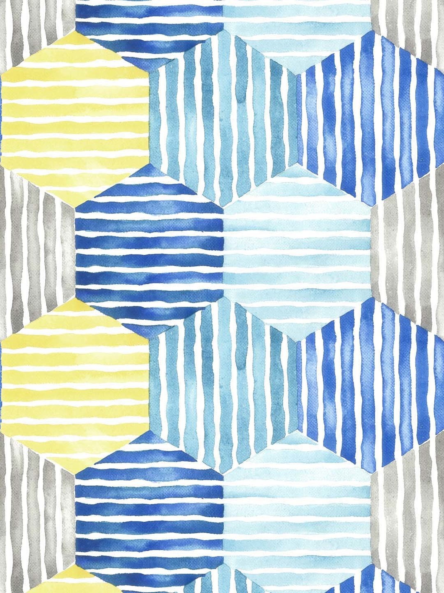 GM Fiesta Blue & Yellow Cotton 180 TC Single Bedsheet with Pillow Cover